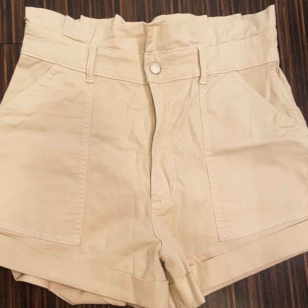 Tan High Waist Short
